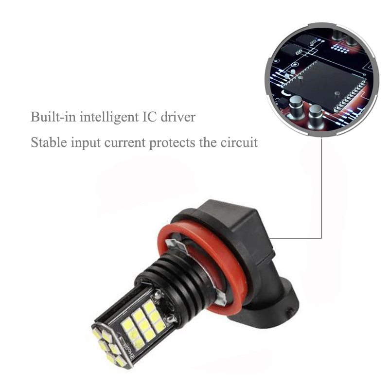 2x супер белый H8 H11 CREE чип 3030SMD 24LED туман светильник дальнего света лампы для mazda 3 5 6