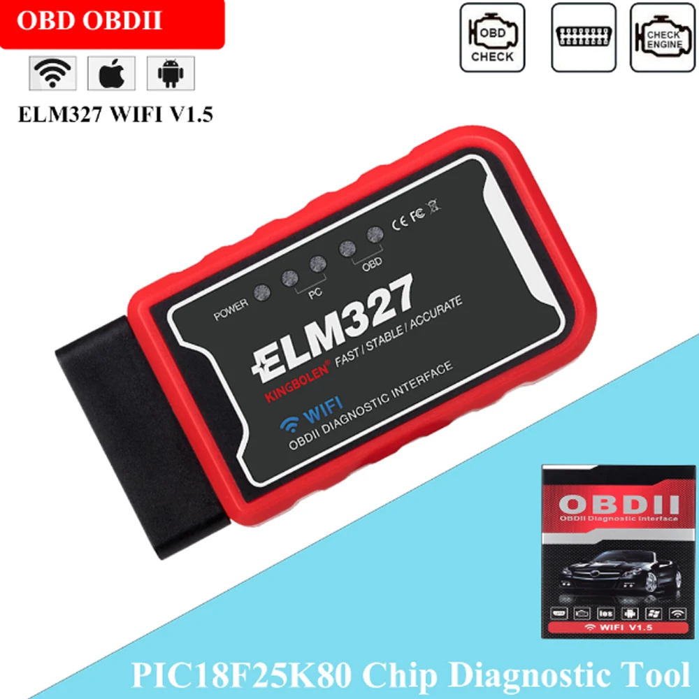 OBD II ELM327 WIFI сканер считыватель кодов для LAND-ROVER Range Rover Discovery Freelander 2 Автомобильные