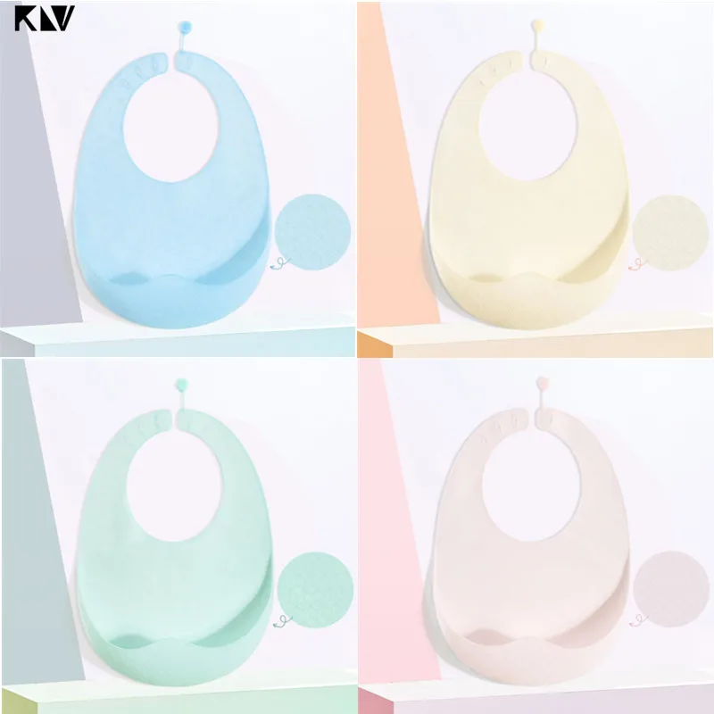 

Нагрудник KLV детский из пищевого силикона, тонкий, водостойкий