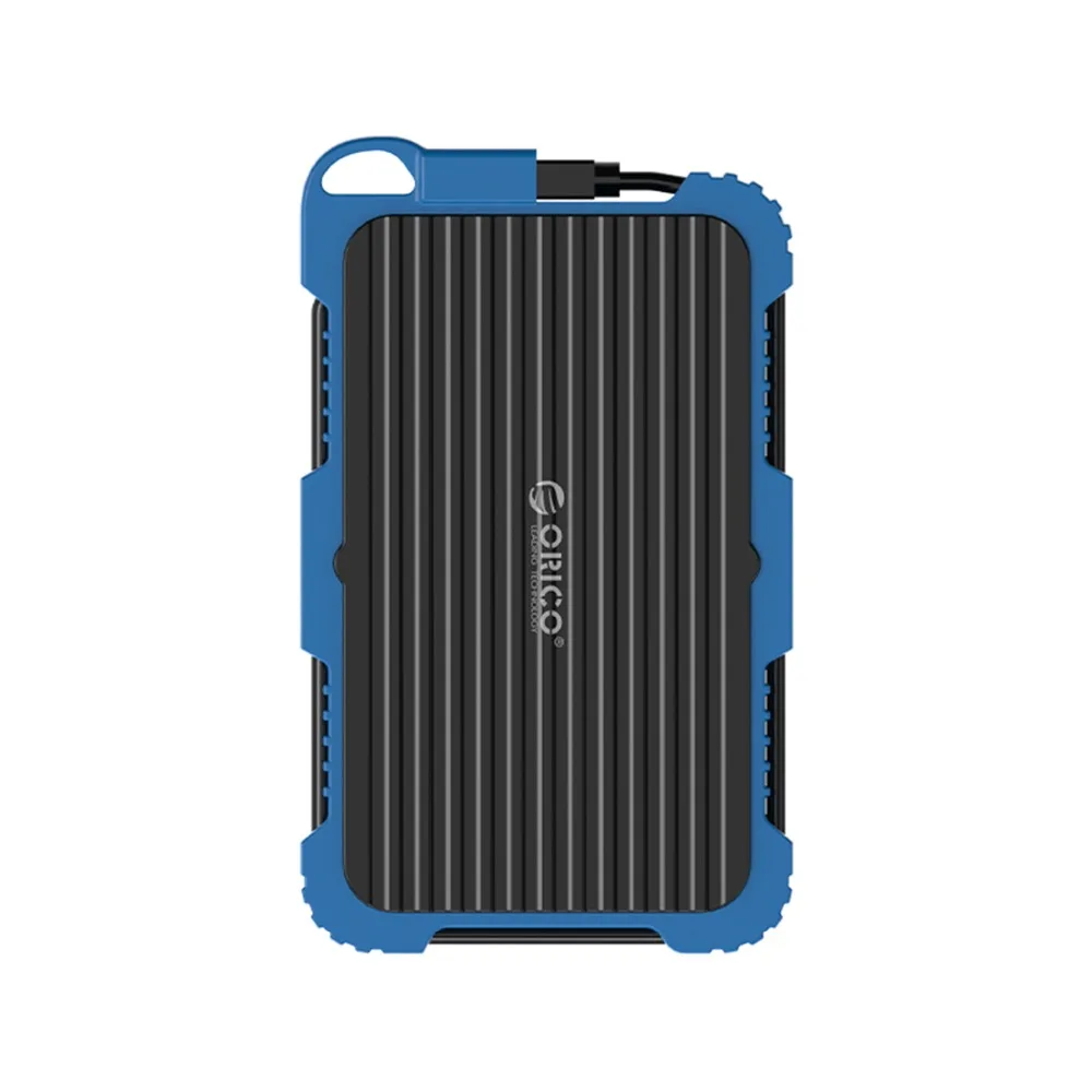 ORICO 2,5 дюймов USB3.0 HDD чехол с крюком для наружного водонепроницаемого ударопрочного пылезащитного жесткого диска коробка для жесткий диск, SSD, корпус