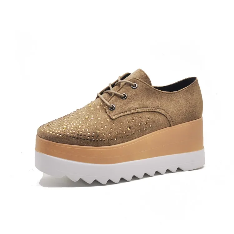 Fujin/Женская обувь на платформе Обувь плоской подошве танкетке для женщин