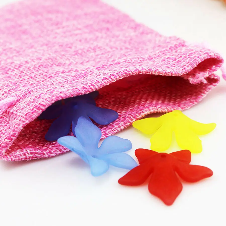 Винтажный джутовый мешочек на шнурке подарочные украшения свадебные