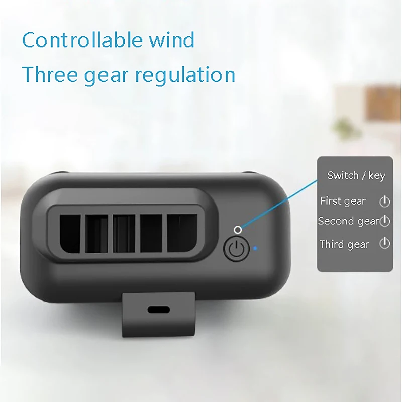 

Hot Waist Hanging Fan USB Charging Mini Fan Portable Hanging Neck Mobile Waist Hanging 4000MAh Small Fan For Table Office Home