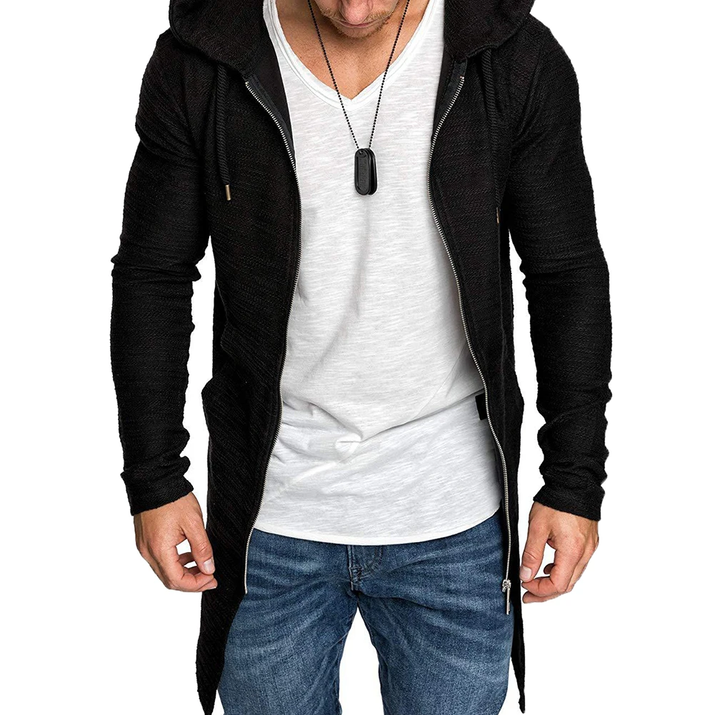 Новая осенне зимняя модная цветная толстовка с капюшоном мужское пальто мужские