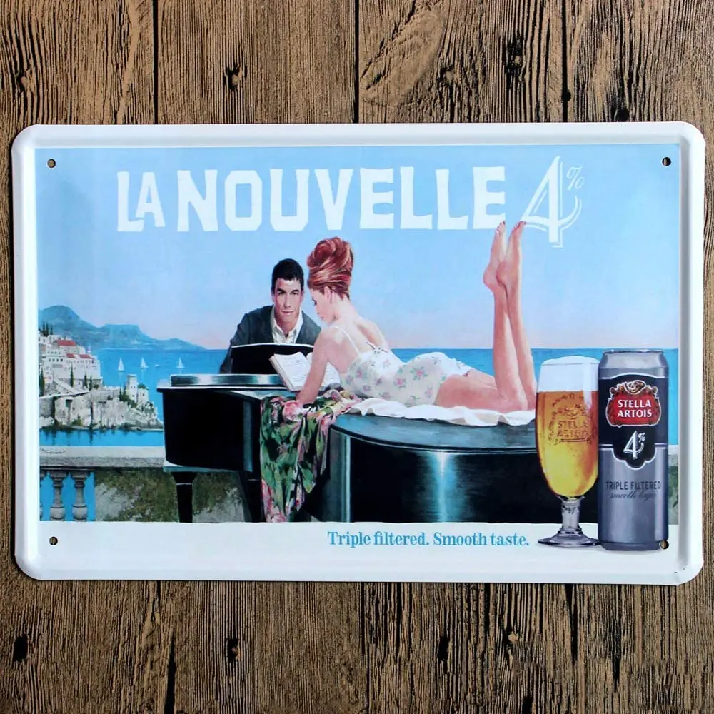 

Delicious Beer Original Retro Design Tin Metal Signs Wall Art|Thick Tinplate Print Poster Wall Decoration for Bar/Restaurant