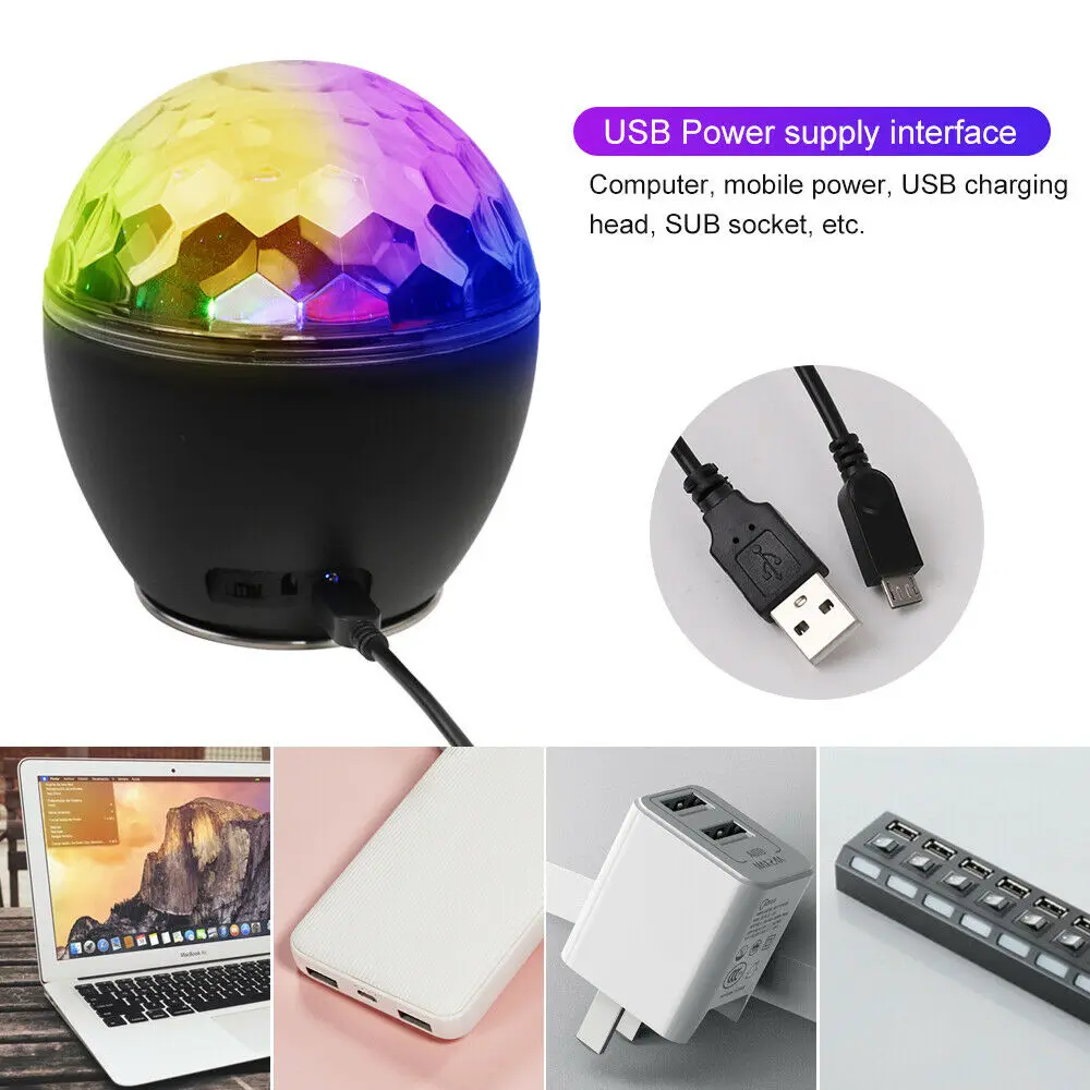 KAWATIK дискотечный светильник Хрустальный звук активированный вечерние DJ спикер RGB