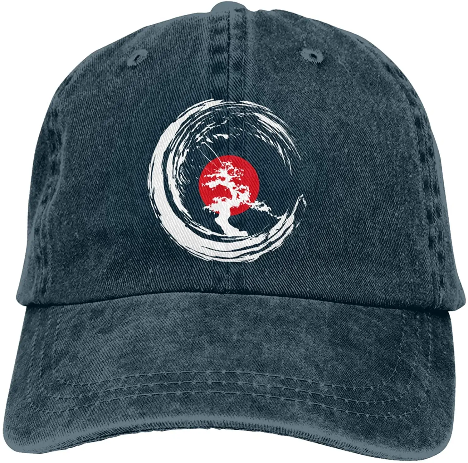 

Bonsai Tree Sports Denim Cap Adjustable Unisex Plain Baseball Cowboy Snapback Hat