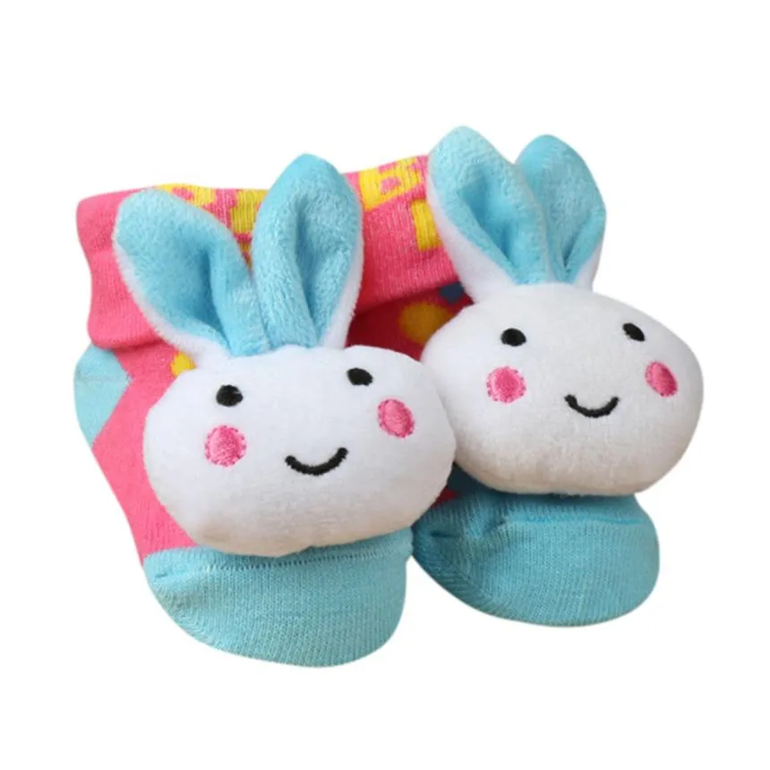 Teletuny/носки унисекс для новорожденных с героями мультфильмов нескользящие носки