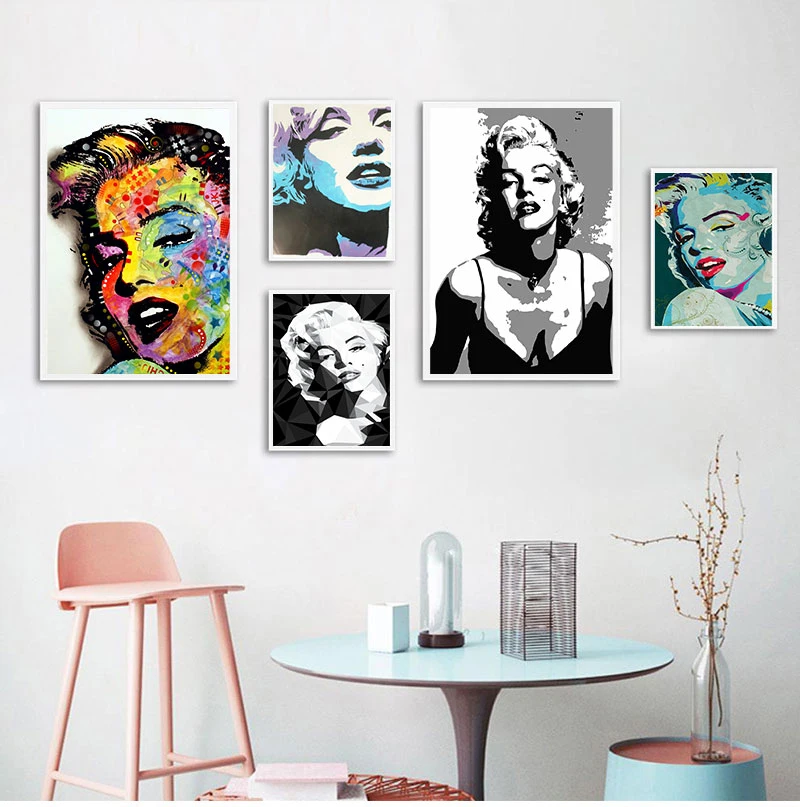 

Marilyn Monroe Wall Art Paintings Prints Sexy Beauty Canvas Poster Portrait Picture Home Decor for Bedroom Decoration
