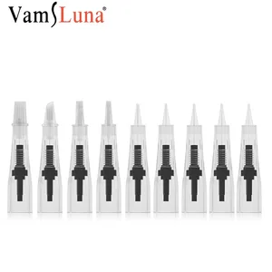 10 шт. игл для полуперманентного аппарата, набор для макияжа, татуировки с цифровым дисплеем, без анестезии, бровей, губ, век, ареолы