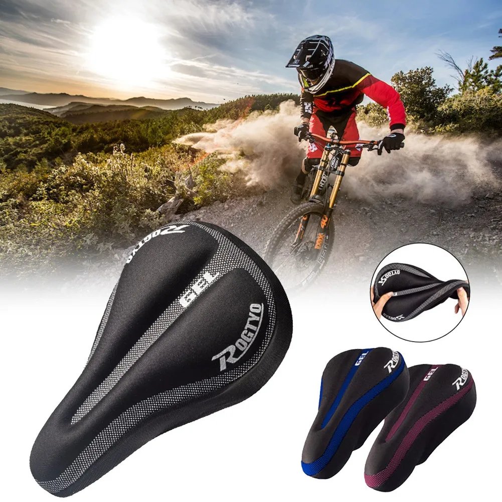 

Bicycle Thickened Silicone Cushion Cover Memory Foam Soft, Comfortable And Breathable Universal Mountain Bike Seat Cover