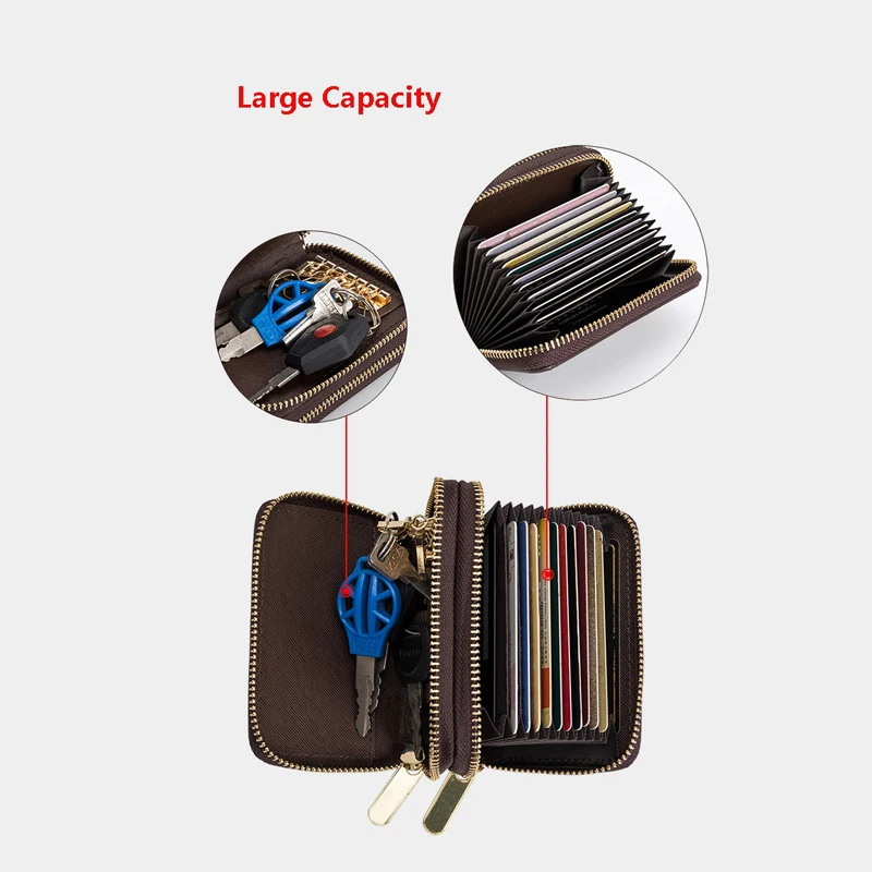 

Famous Brand Designer Card Holder Female Short Wallets Small Zipper Wallet With Coin Purse Credit Card Keys Bag Passport Cover