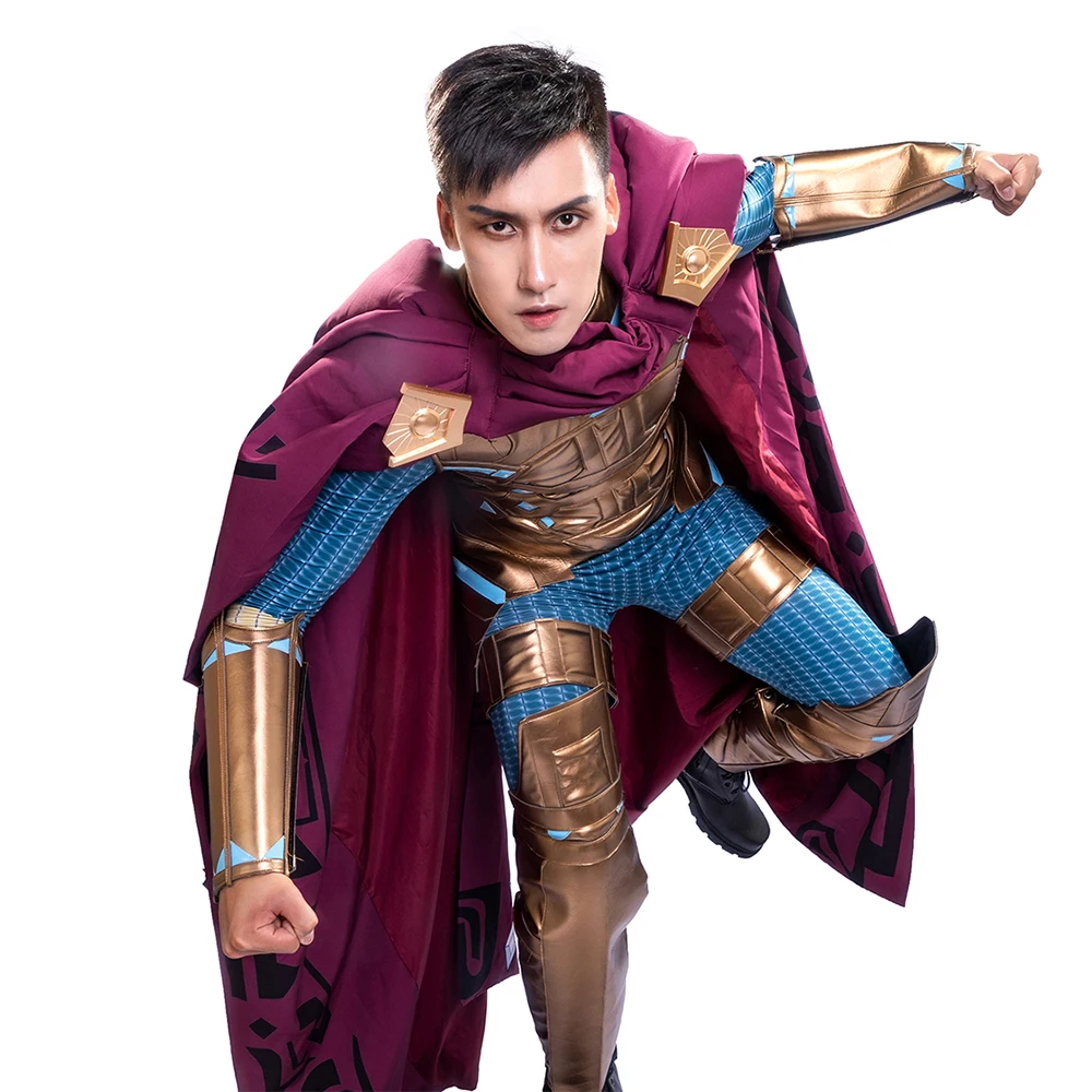 XCOSER Mysterio Косплей Костюм Человек-паук далеко от дома Хэллоуин платье костюм для