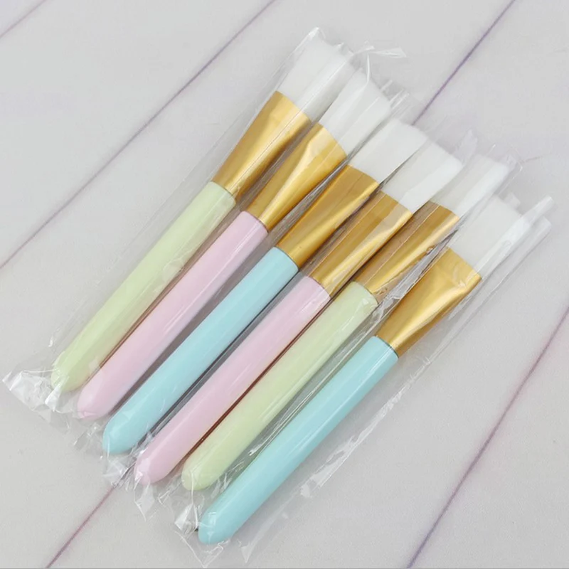 

1PC Mask Brushes Beauty Tool Soft Silicone Facial Mud Mask Applicator Facial Mud Brush Handle Powder Brush Cosmetics Tool
