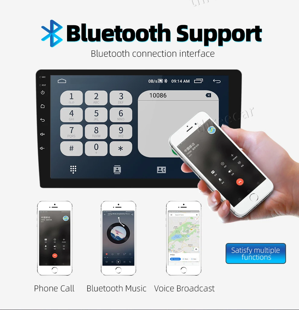 $60.31 2 din android 2.5D car radio Android 8.1 universal Car Radio Player GPS NAVIGATION WIFI Bluetooth MP5 Player Split Screen 1+16