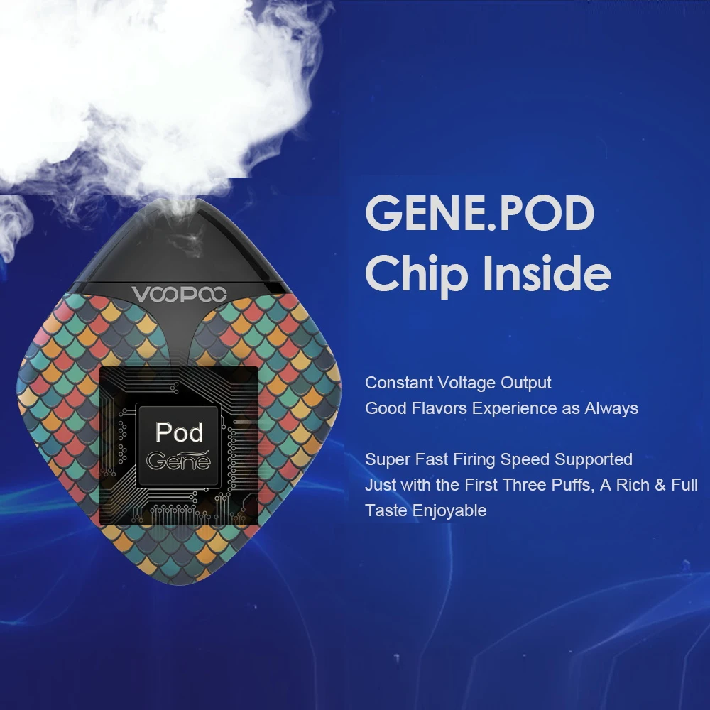 VOOPOO Finic Fish Pod System Vape Kit картридж для вейпа 1 7 мл аккумулятор 350 мАч электронная