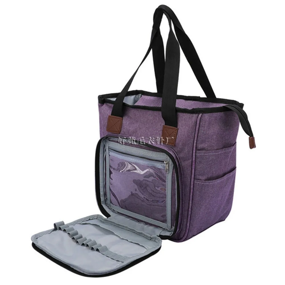 Набор спиц для вязания сумка хранения рукоделия крючки нитки держатель