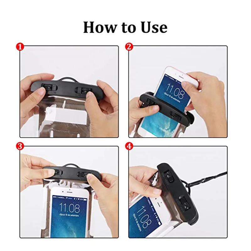 

Summer Luminous Waterproof Swimming Gadget Beach Dry Bag Phone Case Cover Camping Skiing Holder