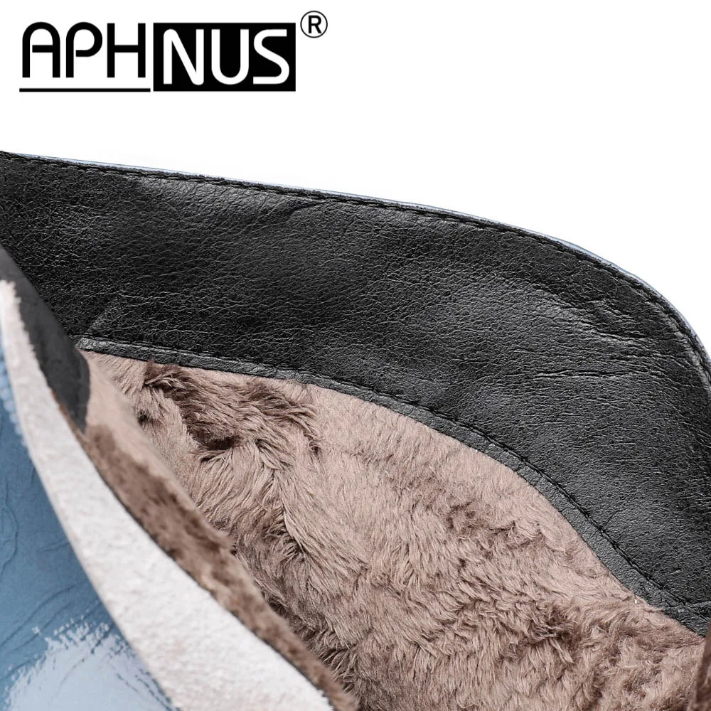 

APHNUS Womens Boots Short Ankle Booties Woman 2020 Shoes Mid High Heels Pumps For Women New Boot Pointed Toe