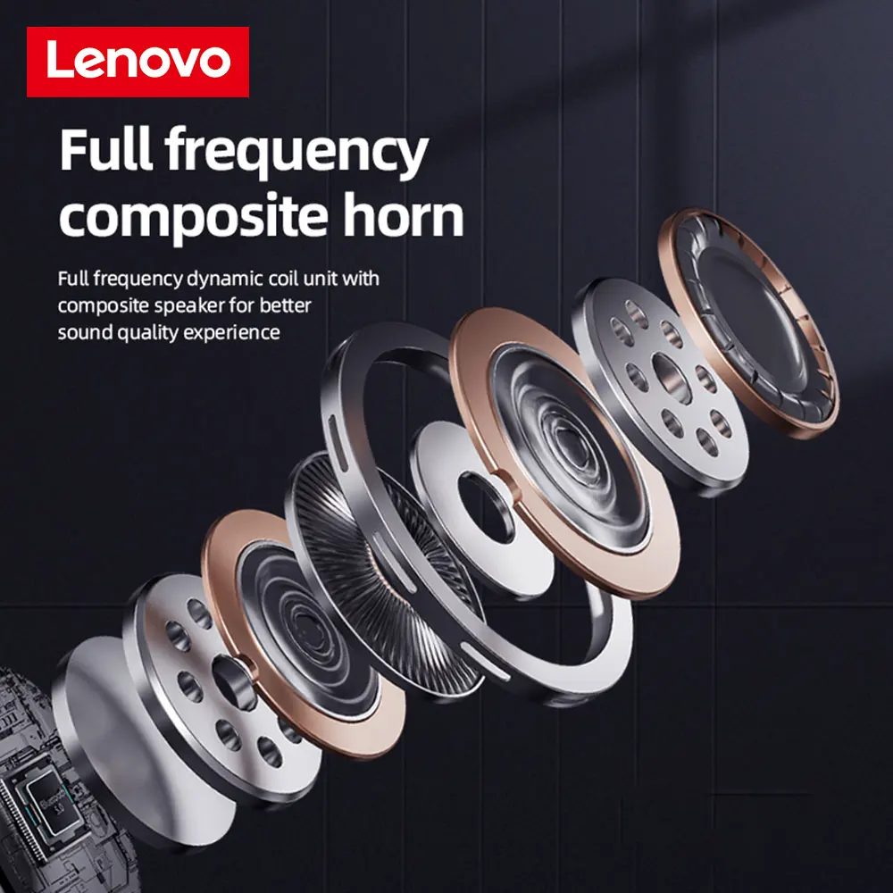 Original Lenove PD1X Wireless Headphones TWS Earphone Bluetooth Headset Touch Control IPX5 Stereo Sports Dual Mic Earbuds |