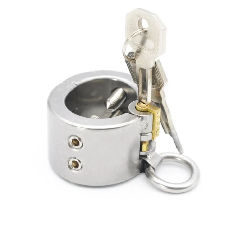 Сверхмощный БДСМ шарик из нержавеющей стали держатель для мошонки металлический