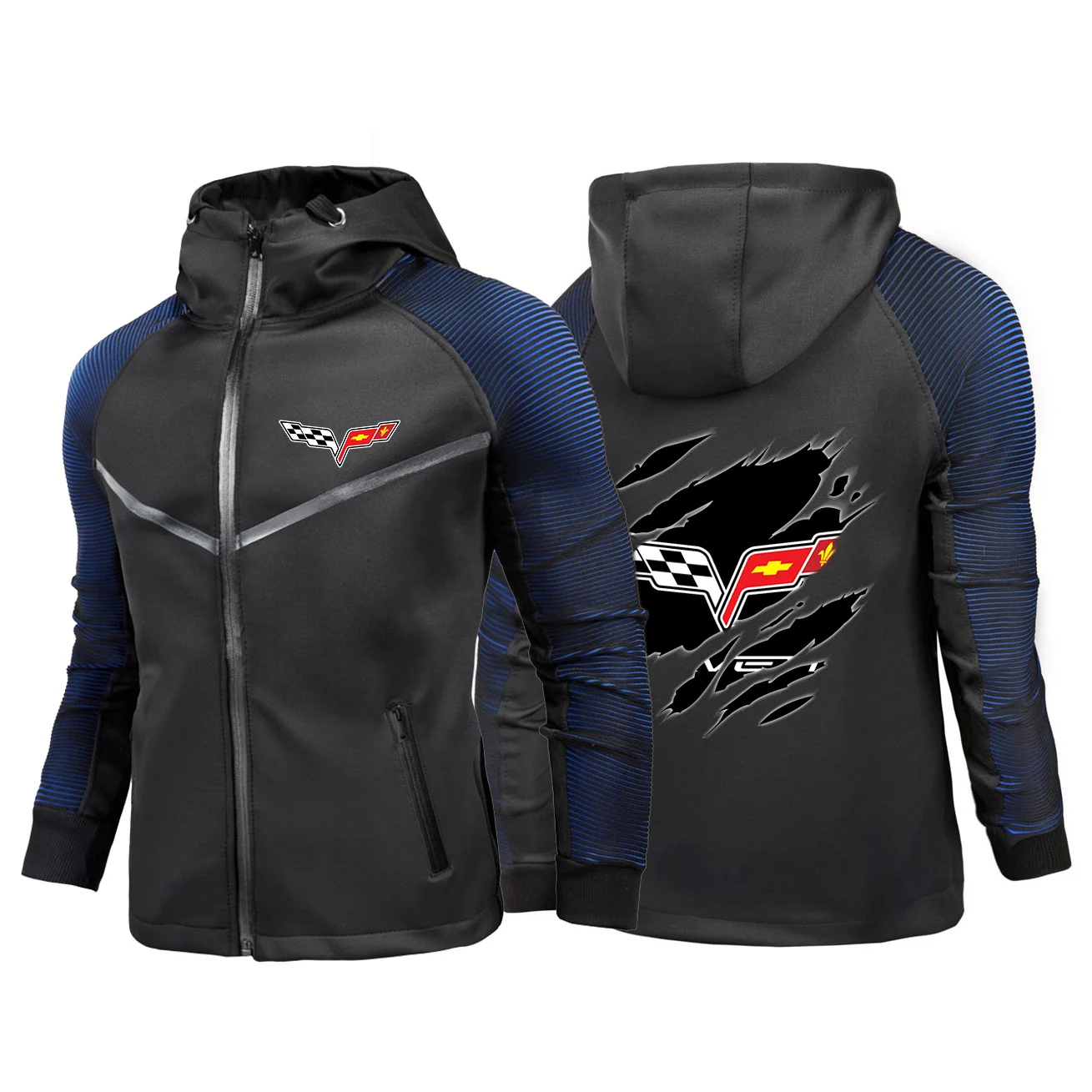 

NEW Autumn Corvette Logo Mens Decal Unisex Sweatshirts Cotton College Customize Racing suits Hoodies Jackets