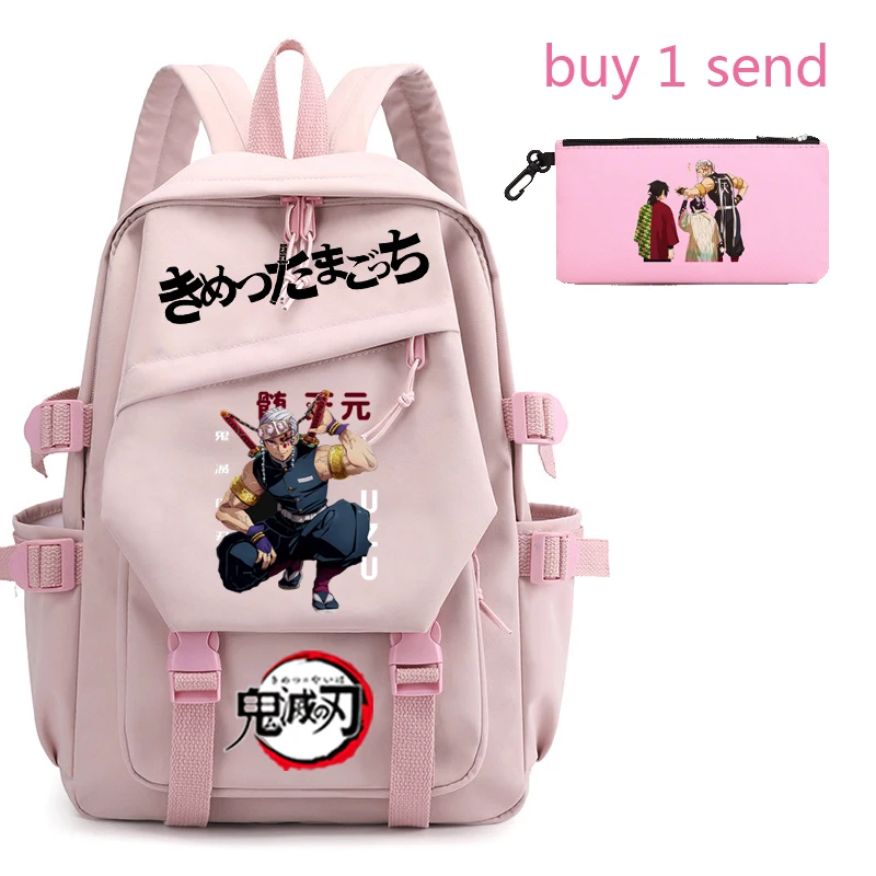 

2021 boys school school bag children backpack canvas travel bag Demon Slayer