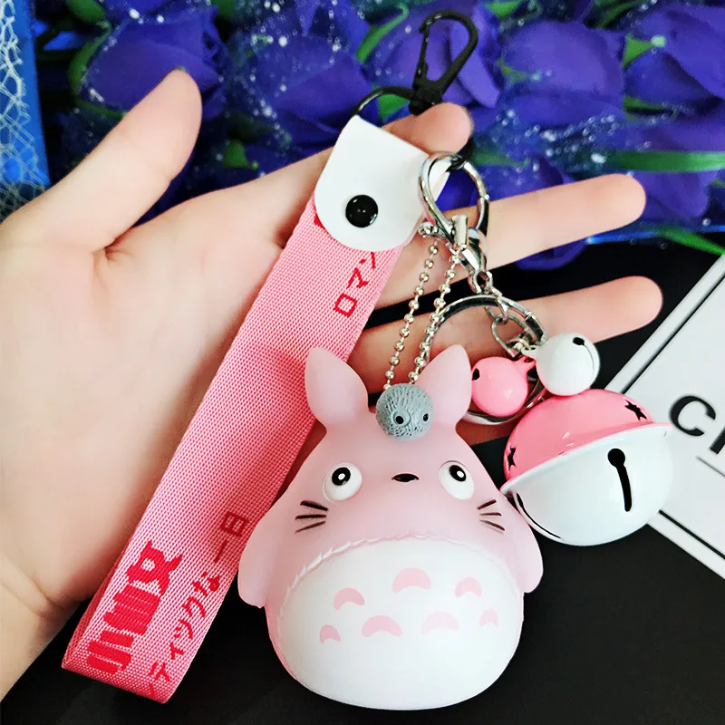 Модные брелки милый котенок кошка для ключей аниме брелок Тоторо креативный Шарм