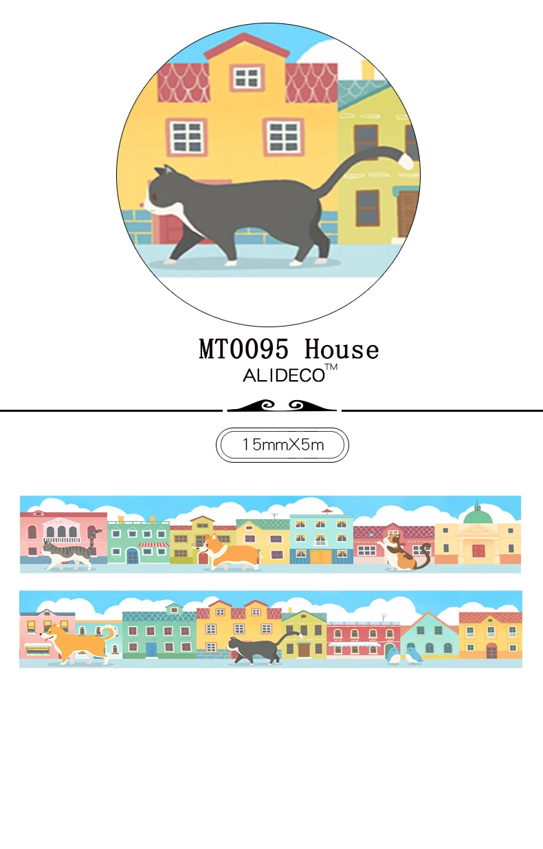 

Alideco Washi Tapes Alice Fox Cat SouSi