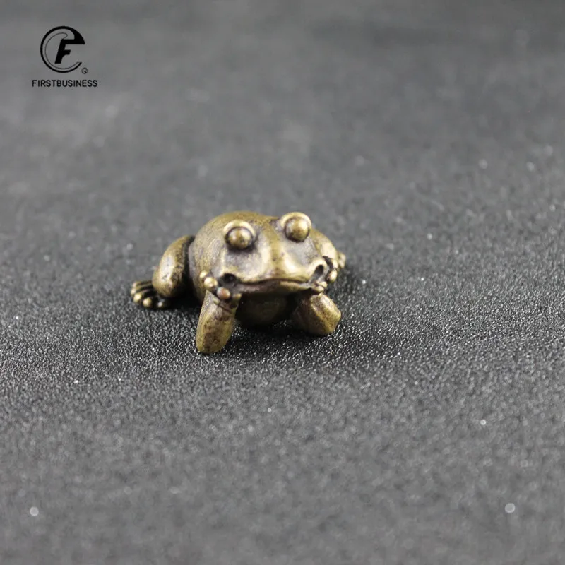 Медные маленькие лягушки фигурки винтажные медные животные ручной работы