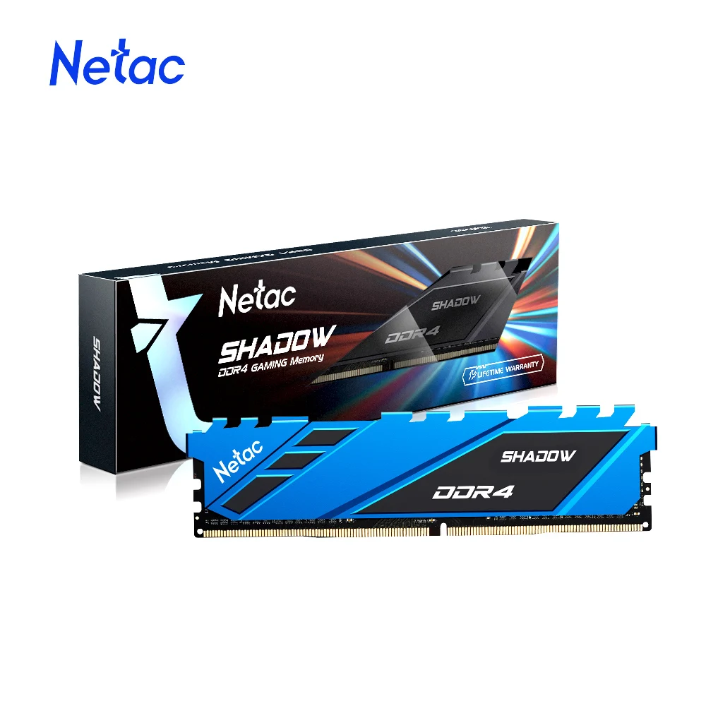 

Оперативная память Netac DDR4, 8 ГБ, 16 ГБ, 3200 МГц