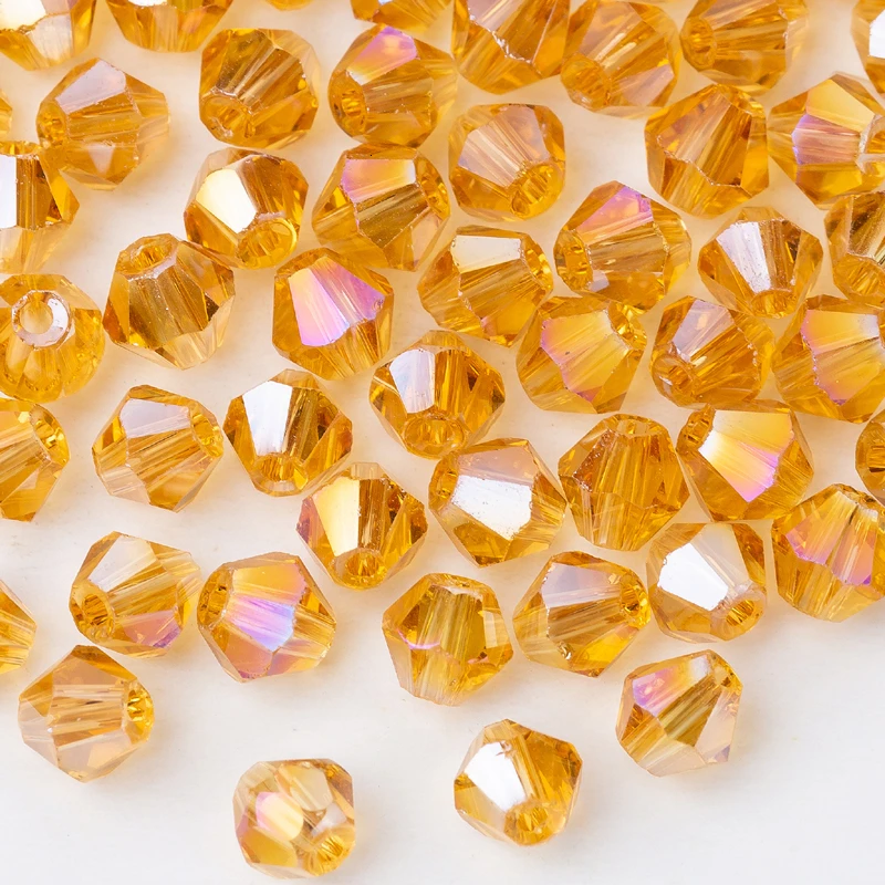 Новый двухкомпонентный хрустальный бисер Taidian 4 мм браслеты ограненные свободные