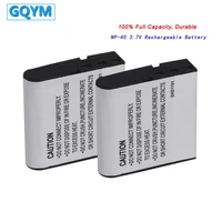 2pcs gqym np 40 cnp40 3 7v 1500mah digital rechargeable battery for casio z55z57ex z30ex p505z40z50z750p600p700 battery