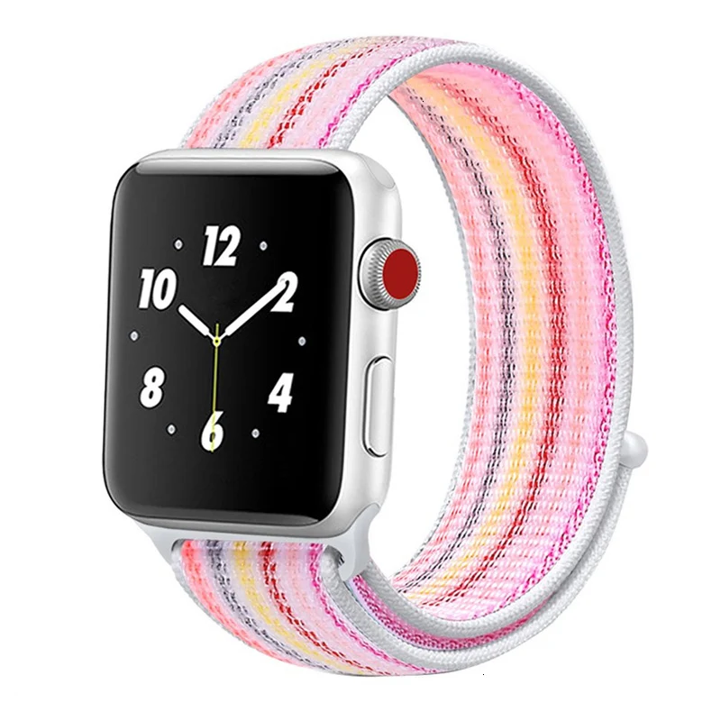 Нейлоновый ремешок для Apple Watch серии 5 42 мм iwatch 44 мм ремешок 38 мм 40 мм iwatch sreies 4 3 2 pulseira браслет ремешок для часов