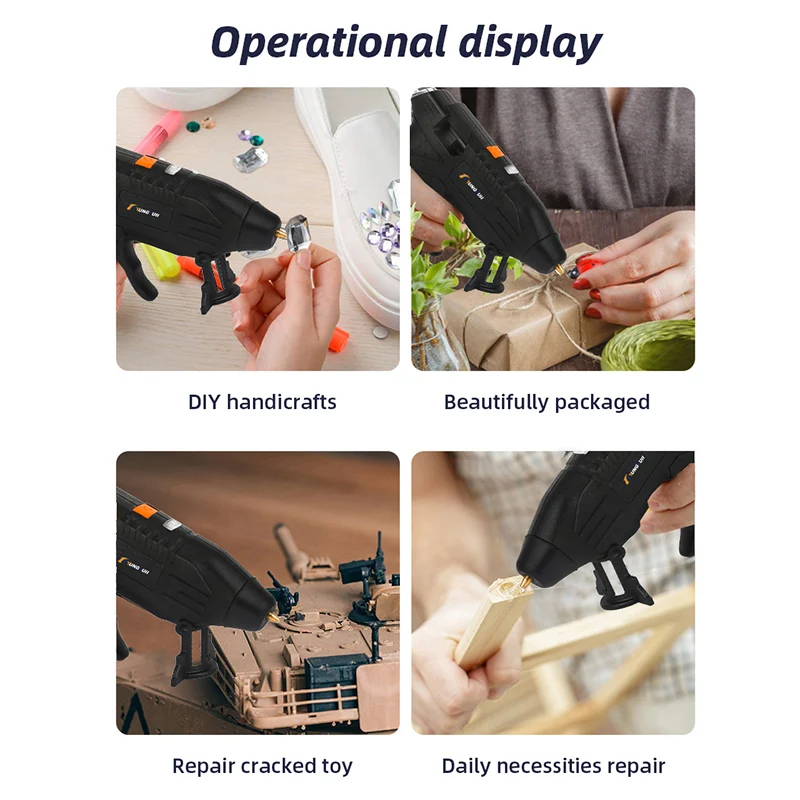 Клеевой пистолет 3 6 В с литий-ионным термоклеем 10 шт. 7 мм | Инструменты