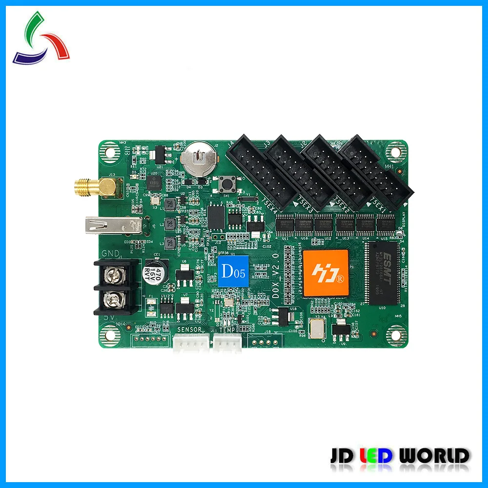 HUIDU D05 HD WIFI RGB видео асинхронный Светодиодный экран контроллер карта поддерживает