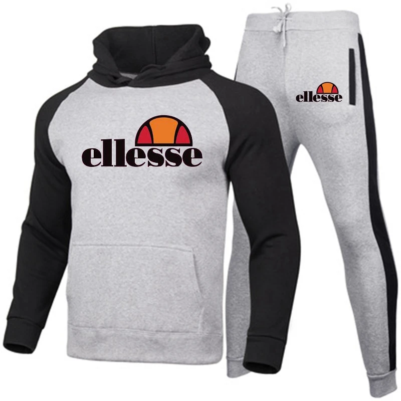 

2021 brand sportswear men's fashion hoodie 2021 men's suit sweater + sweatpants spring and autumn %100 cotton two-piece suit