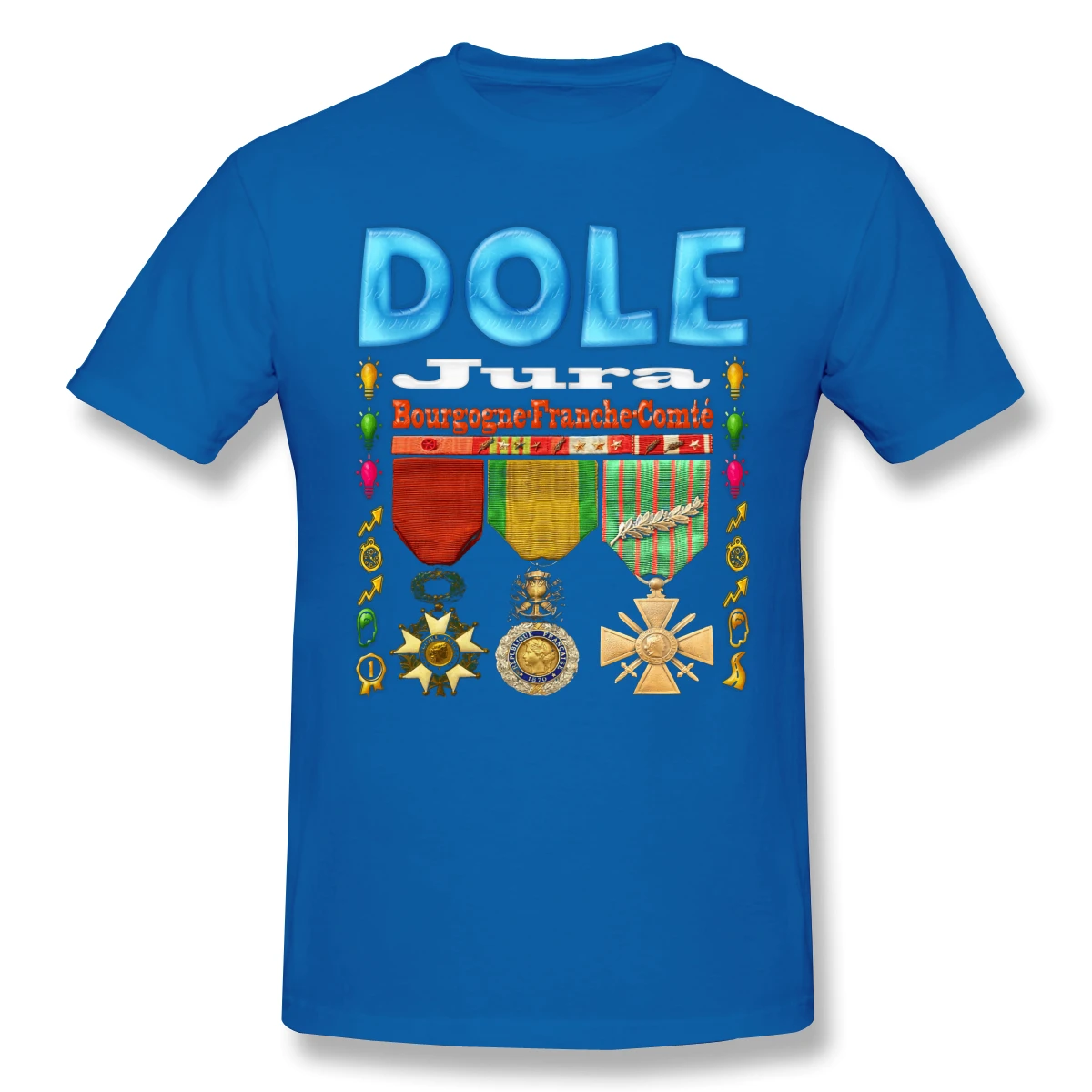 

Dole Jura Bourgogne-Franche-Comte Classic Funny Novelty Men's Basic Short Sleeve T-Shirt R269 Tees Tops European Size