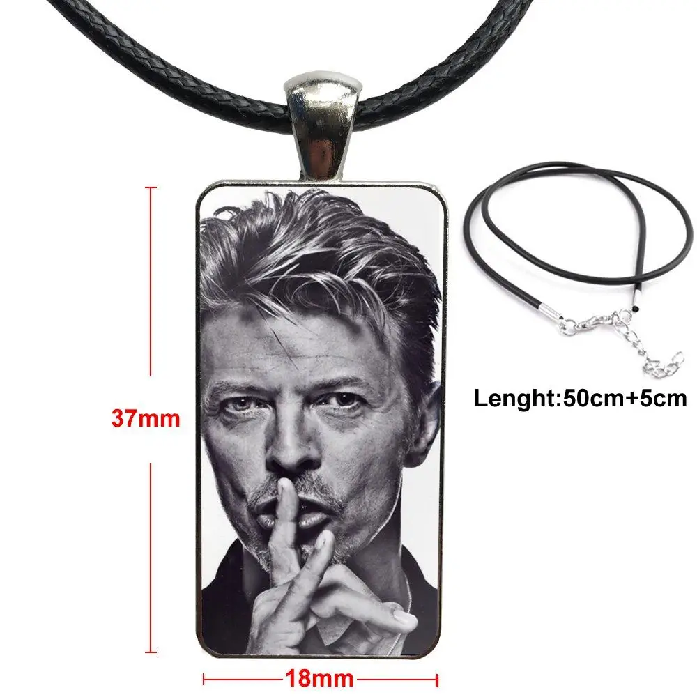 Для школьниц Maxi Good David Bowie бижутерия со стеклянными кабошонами стальной цвет с