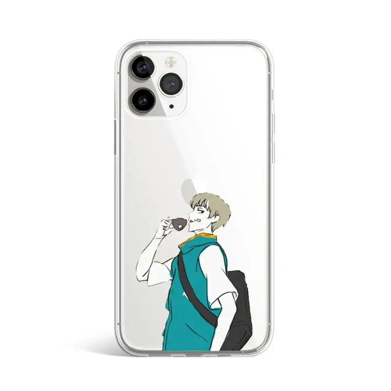 

New Anime jujutsu kaisen Phone Case Transparent for iPhone 11 12 mini pro XS MAX 8 7 6 6S Plus X 5S SE 2020 XR