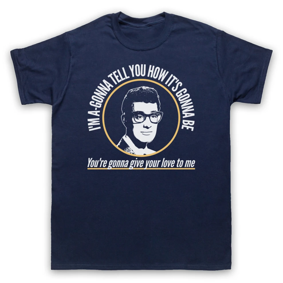 Не выцветает Бадди Холли футболка мужская Дамская детская размеры и цвета