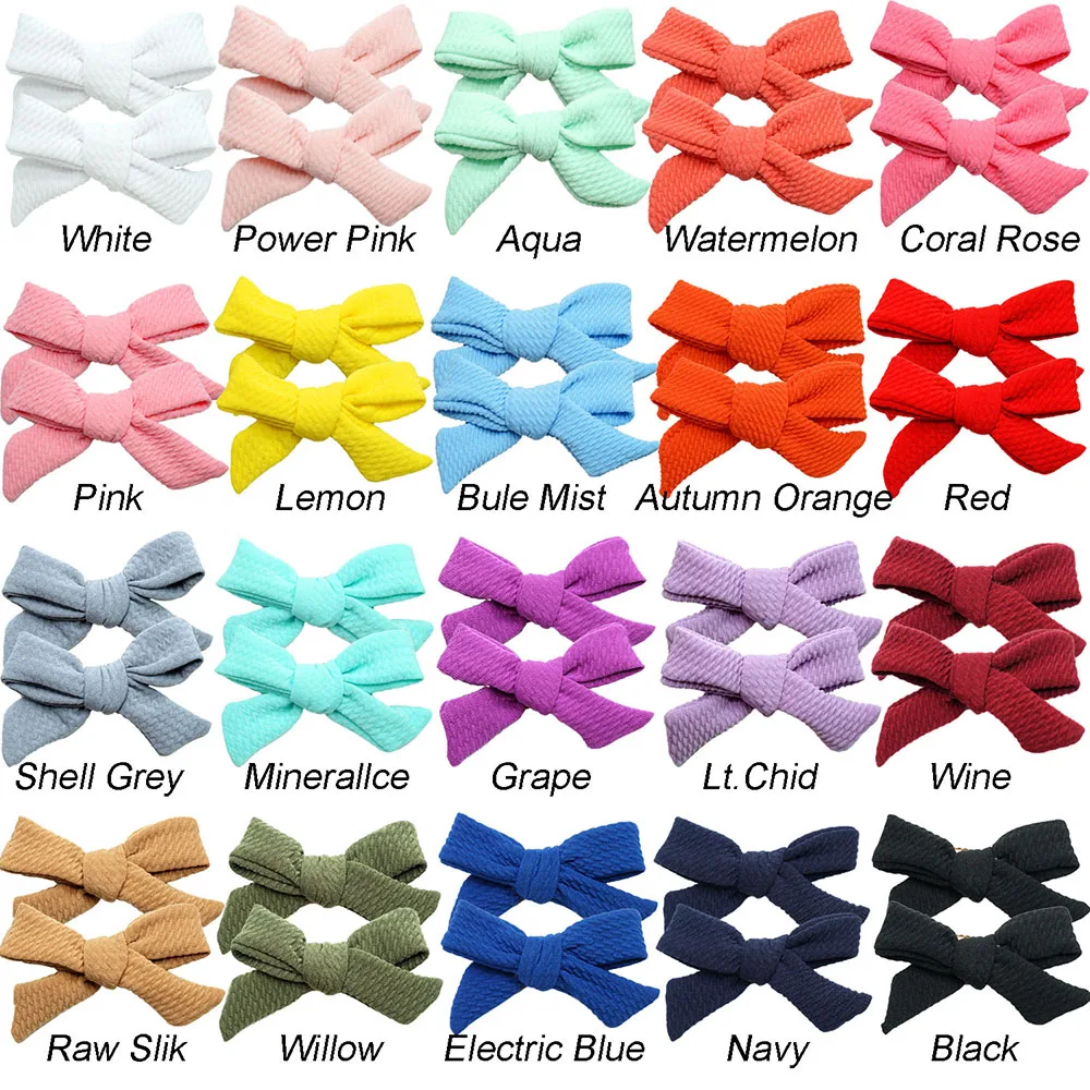 40PCS Baby girl hair Clips Hair Bows 4 Inches Boutique Hairpins Barrettes Headwear Kids Hair Accessories for Infant Children