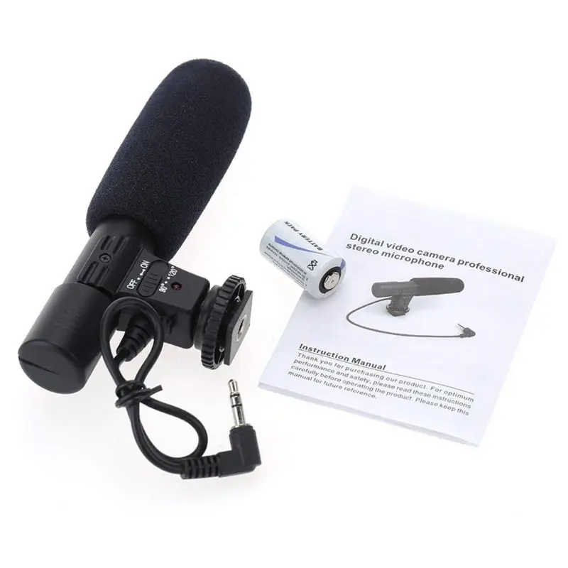 

Новый Mic-01 3,5 мм DV стерео микрофон для DV SLR видеокамеры