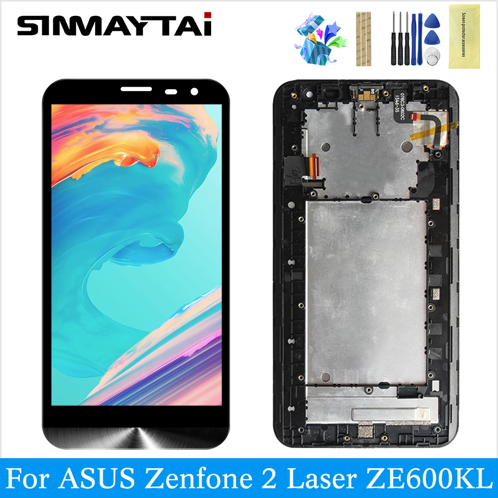 ZE600KL ЖК дисплей для ASUS ZenFone 2 Laser Z00MD 2017 панель дигитайзер сенсорный экран Запасные