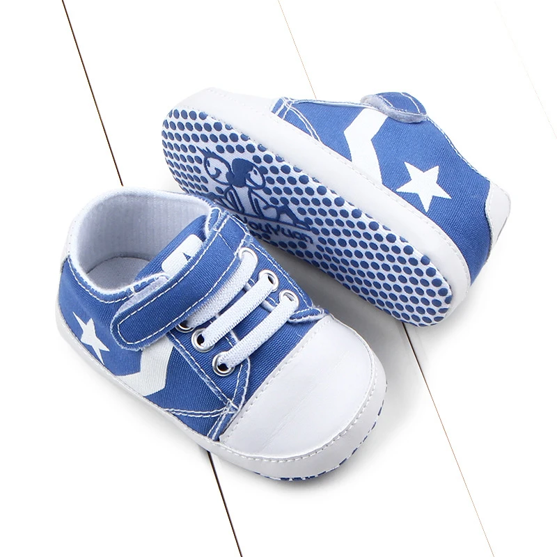 Детская обувь на нескользящей подошве со шнуровкой для новорожденных Спортивная