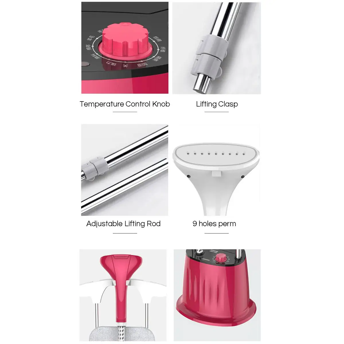 

New 1800W Garment Steamer Household Handheld Ironing Machine 10 Gear Adjustable Vertical Flat Steam Iron Clothes Steamer