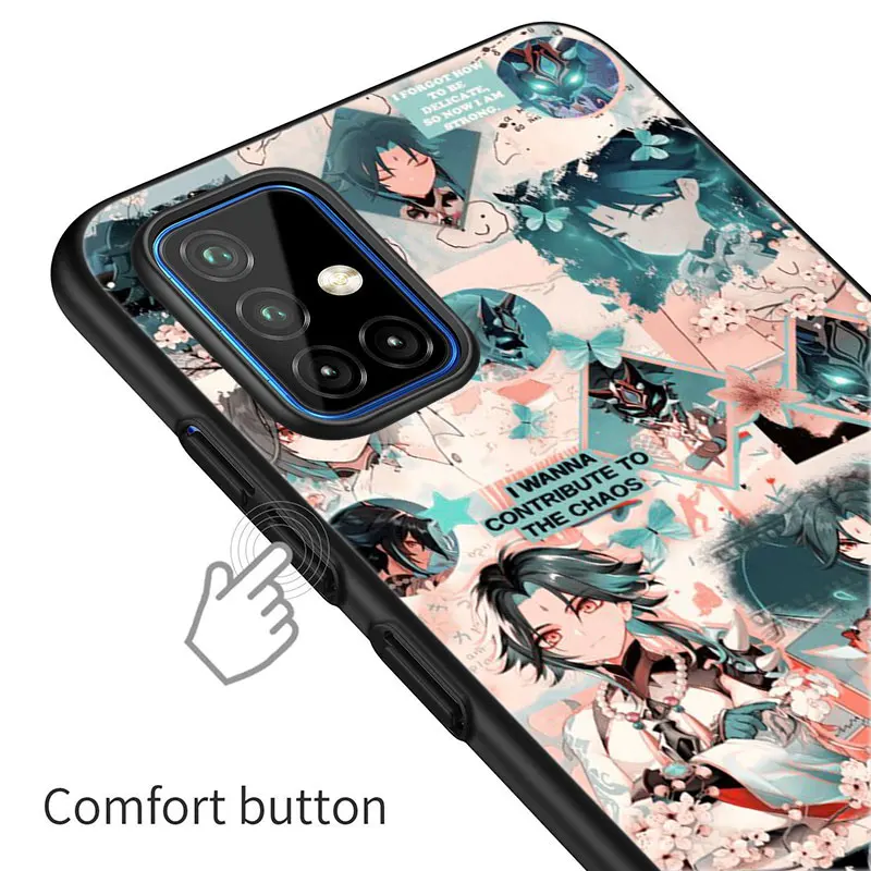 Genshin Impact Anime Case For Samsung Galaxy M12 M11 M21 M02S M42 M30S M31S M40S M51 M32 M01 J2 Core J6 J8 2018 J4 Plus Cover