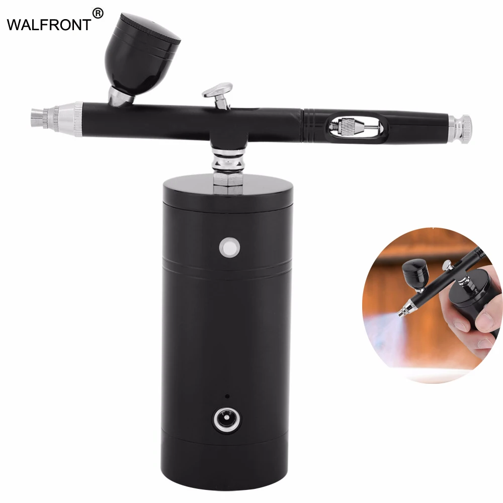 Аэрограф с компрессором краскопульт гравитационной подачей 0 3