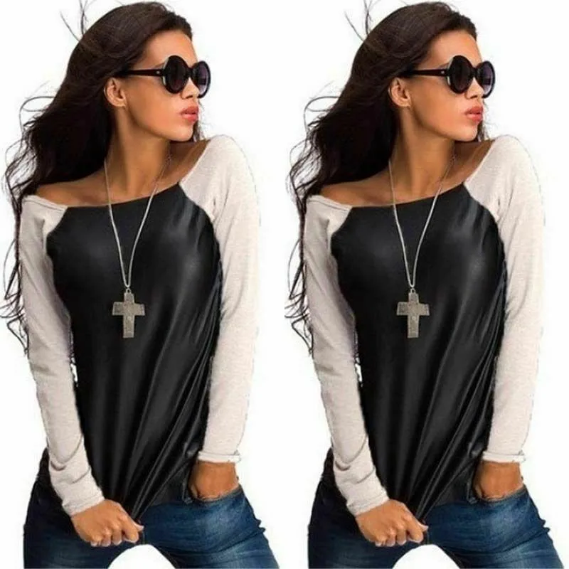 Женская блузка с длинным рукавом свободного покроя | одежда