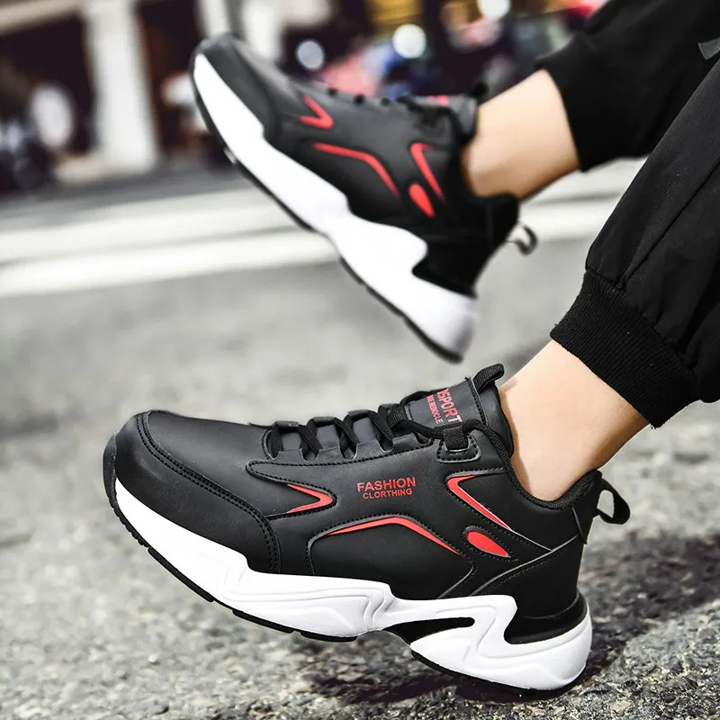 

2020 artificial Leather Men Causal Shoes Male Spring Men Casual Light Shoes Sneakers Lac-up Flats Breathable Outdoors Sapato